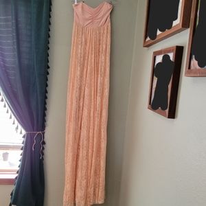 Pink Blush maternity photo shoot free flowing dress